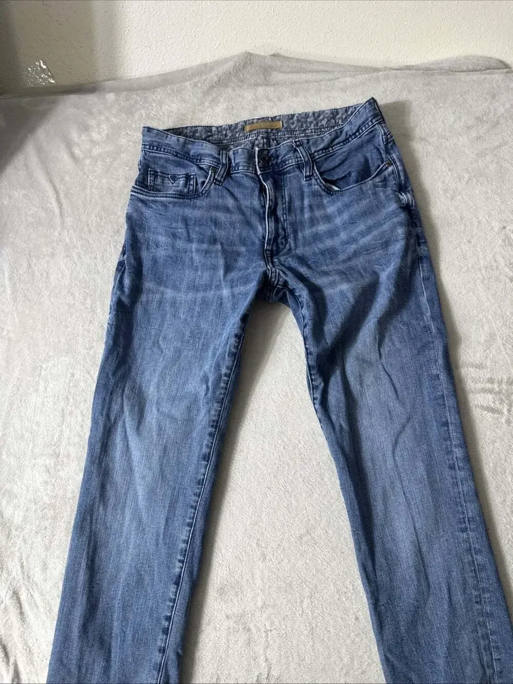 Robert Graham Men’s Jeans 32x32 Blue Denim Straight Leg Medium Wash